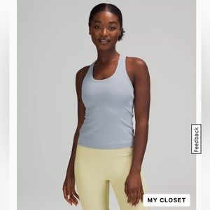 Lululemon Cool Racerback Short Tank Top Nulu
Chambray Size 12